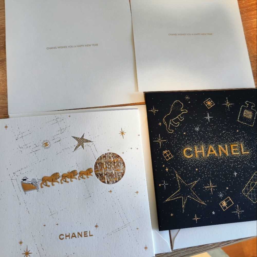 Authentic Chanel card set, for new year/birthday or any occasion.